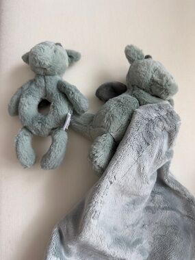 Jellycat dragon lovey with Matching Rattle
